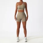 brown-shorts-set