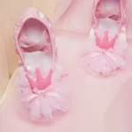 Scarpe da Ballo per Bambini con Suola Morbida e Ricamo Arcobaleno - Scarpe da Ginnastica per Yoga e Balletto - immagine 6