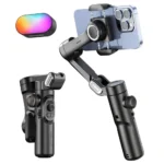 AOCHUAN Stabilizzatore Gimbal 3 Assi per Smartphone – Face Tracking, Luce di Riempimento, Ideale per TikTok, Vlog e Riprese Professionali