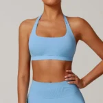 Sweltering - Reggiseno Sportivo Donna Senza Cuciture con Scollo all'Americana e Schiena Aperta | Top da Yoga Imbottito