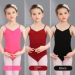 Sweltering - Body da Balletto per Bambina con Canotta e Incrocio sul Retro, Elegante e Comodo per Danza e Ginnastica - immagine 6