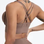 Hearuisavy - Reggiseno Sportivo Push-Up con Incrocio sul Retro per Yoga e Allenamento - immagine 3