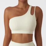 Sweltering - Reggiseno Yoga Monospalla Push-Up Donna per Fitness e Running - immagine 4