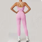 Sweltering - Tuta Yoga Donna Senza Schiena Sexy, Tuta Sportiva da Allenamento in Nylon per Fitness e Yoga - immagine 2