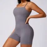 Hearuisavy - V Back Tuta Intera Donna, Tuta Sportiva Elasticizzata per Yoga, Fitness e Allenamento - immagine 2