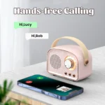 Mini Radio Retrò Bluetooth – Ricevitore FM Portatile con Altoparlante TWS, AUX/USB/TF e Microfono Integrato - immagine 4