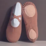 Sweltering - Scarpe da Ballo Morandi in Tela per Donna e Bambina, Suola Morbida per Balletto e Allenamento - immagine 5