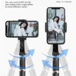 Q08 Stabilizzatore Cardanico per Smartphone con Bluetooth e Selfie Stick – Treppiede per Riprese Verticali e Live Streaming - immagine 3