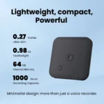 FoCase Rec CR1 - Registratore Vocale AI con Trascrizione e Archiviazione 64GB - immagine 6