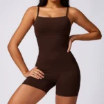 Hearuisavy - V Back Tuta Intera Donna, Tuta Sportiva Elasticizzata per Yoga, Fitness e Allenamento - immagine 4