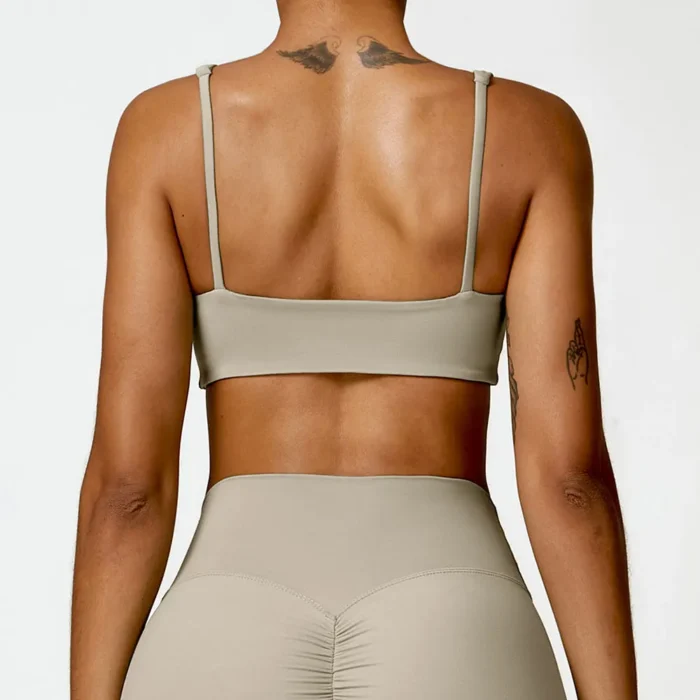 Sweltering - Donna Sling Reggiseno Sportivo Push Up, Yoga & Fitness Crop Top, Intimo Sportivo Traspirante - immagine 6
