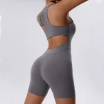 Sweltering - Tuta Yoga Donna con Cerniera Push-Up per Fitness e Allenamento - immagine 5