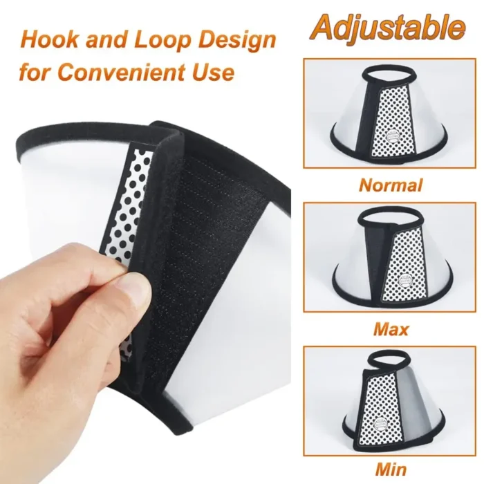 Elizabeth Circle Pet Cover Protettiva per Cani e Gatti - Collare Anti-Morso per Animali, Accessorio per Gattini - immagine 5