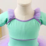 Sweltering - Abito da Balletto per Bambine, Gonna da Allenamento con Tutu, Body per Ginnastica Classica - immagine 5