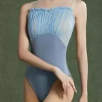 Body da Balletto per Donna Senza Maniche con Colletto Rialzato e Volant - Leotard per Pole Dance, Skate e Ginnastica - immagine 4