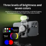 AOCHUAN Stabilizzatore Gimbal 3 Assi per Smartphone – Face Tracking, Luce di Riempimento, Ideale per TikTok, Vlog e Riprese Professionali - immagine 5