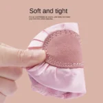 Ludancky - Scarpe da Ballo per Bambini con Fiore di Raso e Pizzo, Suola Morbida, Artiglio di Gatto, per Balletto e Yoga - immagine 2