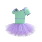 Sweltering - Abito da Balletto per Bambine, Gonna da Allenamento con Tutu, Body per Ginnastica Classica - immagine 2