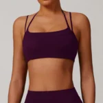 Sweltering - Reggiseno Sportivo Donna con Scollo all'Americana, Push-Up e Design Sexy per Yoga, Fitness e Allenamenti - immagine 5