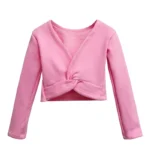 Cardigan Balletto Invernale per Ragazze – Crossover in Pile Morbido per Danza, Abbigliamento da Ballo per Bambini - immagine 6