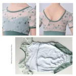 Body da Balletto per Ragazza con Ricamo e Maglia in Pizzo – Manica Corta, Patchwork, Dancewear per Pattinaggio - immagine 2
