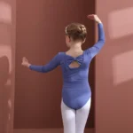 Costume da Balletto per Ragazze – Body con Manica Lunga/Corta in Cotone, Perfetto per Danza e Ginnastica - immagine 5
