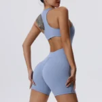 Sweltering - Tuta Yoga Donna con Cerniera Push-Up per Fitness e Allenamento - immagine 6