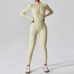 Miketi - Cerniera Yoga Boilersuit Manica Lunga per Allenamento Fitness Alta Intensità - immagine 3