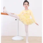 Cappotto da Balletto per Ragazze Manica Lunga Wrap Top Dance Shrug Maglione Crop Coat per Body – Warm Up Pullover in Cotone per Dancewear - immagine 6