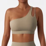 Sweltering - Reggiseno Yoga Monospalla Push-Up Donna per Fitness e Running - immagine 6