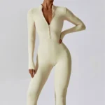 Miketi - Cerniera Yoga Boilersuit Manica Lunga per Allenamento Fitness Alta Intensità - immagine 6