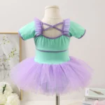 Sweltering - Abito da Balletto per Bambine, Gonna da Allenamento con Tutu, Body per Ginnastica Classica - immagine 4