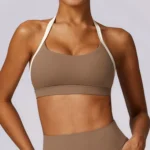 Sweltering - Reggiseno Sportivo Donna Halter Top Push-Up per Yoga e Fitness, Traspirante e Asciugatura Rapida - immagine 6