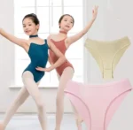 Sweltering - Slip da Balletto per Bambine con Taglio Alto per Danza Classica e Ginnastica - immagine 4