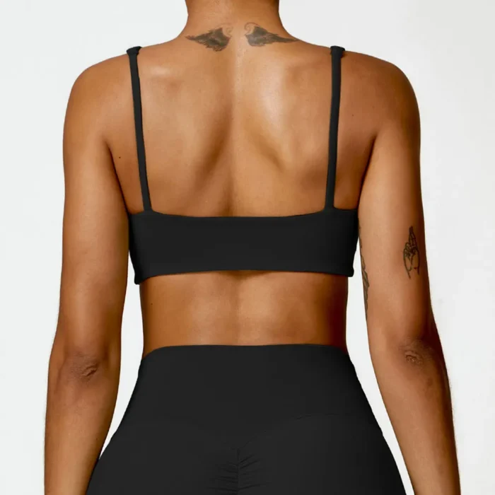 Sweltering - Donna Sling Reggiseno Sportivo Push Up, Yoga & Fitness Crop Top, Intimo Sportivo Traspirante - immagine 5