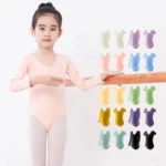 Body da Ballo per Bambini – Abbigliamento da Balletto a Maniche Corte/Lunghe per Ginnastica Ritmica e Pattinaggio