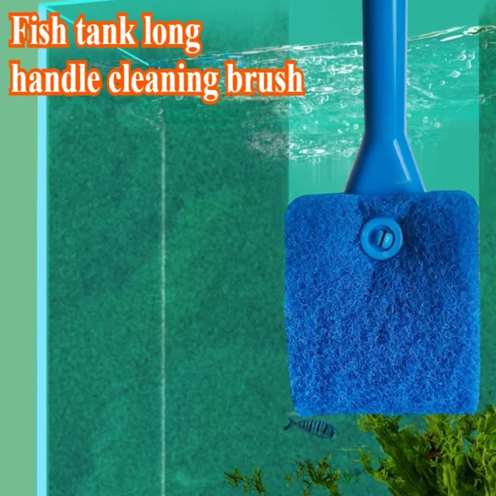AquaClean - Spazzola Galleggiante per Pulizia Acquario e Raschietto per Alghe - immagine 1