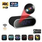 Mini Telecamera Spia Wireless con Orologio – 4K HD, WiFi, Visione Notturna, Monitoraggio Domestico e Ufficio