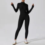 Miketi - Cerniera Yoga Boilersuit Manica Lunga per Allenamento Fitness Alta Intensità - immagine 4