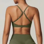 Reggiseno Sportivo Sexy Rib Yoga Bra – Fitness Top Donna, Senza Cuciture, Push-Up, Intimo Sportivo Ad Alto Impatto - immagine 2