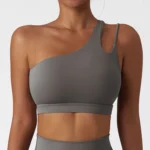 Sweltering - Reggiseno Yoga Monospalla Push-Up Donna per Fitness e Running - immagine 3