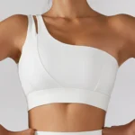 Sweltering - Reggiseno Sportivo Monospalla da Donna, Push-Up e Alta Attività per Yoga e Fitness, Antiurto - immagine 2