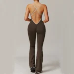 Sweltering - Tuta Yoga Sexy Donna Monopezzo con Schiena Incrociata e Scrunch