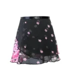 Grembiule da Balletto con Gonna – Abito da Danza Chiffon con Stampa Floreale per Adulti e Bambine, Tutu da Balletto 2023 - immagine 5
