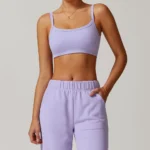 Sweltering - Top Fitness Donna Push-Up Traspirante per Yoga e Allenamento