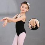 Sweltering - Body da Balletto per Bambina con Canotta e Incrocio sul Retro, Elegante e Comodo per Danza e Ginnastica - immagine 2