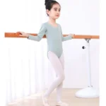 Body da Ballo per Bambini – Abbigliamento da Balletto a Maniche Corte/Lunghe per Ginnastica Ritmica e Pattinaggio - immagine 2