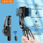 Q08 Stabilizzatore Cardanico per Smartphone con Bluetooth e Selfie Stick – Treppiede per Riprese Verticali e Live Streaming