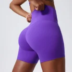 Hearuisavy Pantaloncini Push-Up Yoga a Vita Alta, Leggings Sportivi da Palestra per Donna, Pantaloncini da Ciclismo per Allenamento di Alta Qualità - immagine 6