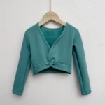 Cardigan Balletto Invernale per Ragazze – Crossover in Pile Morbido per Danza, Abbigliamento da Ballo per Bambini - immagine 2